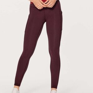 Lululemon Burgundy Leggings